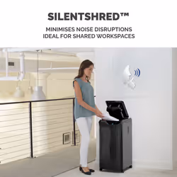 Fellowes Paper Shredder 350 Sheet Auto Feed Cross Cut Shredder AutoMax 350C Shredder with 68 Litre Bin High Security P4 - Additional view 7