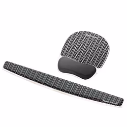Fellowes Keyboard Wrist Rest - Photo Gel Wrist Rest with Non Skid Rubber Base & Antibacterial Protection - Ergonomic Wrist Support for Computer, Laptop, Home Office Use - Chevron - Additional view 6