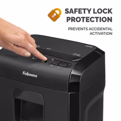 Fellowes Powershred 10M paper shredder Micro-cut shredding 65 dB Black - Additional view 5