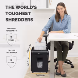 Fellowes Powershred 10M paper shredder Micro-cut shredding 65 dB Black - Additional view 7