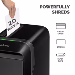 Fellowes LX Series 5050401 paper shredder Micro-cut shredding 65 dB Black - Additional view 3