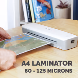Fellowes A4 Laminator Machine Ion A4 Laminating Machine 80 to 125 Micron 10 Laminating Pouch Starter Pack Included - Additional view 4