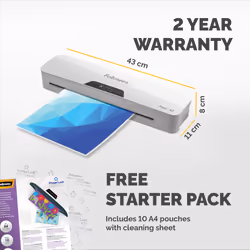 Fellowes A3 Laminator Machine Pixel A3 Laminating Machine 80 to 125 Micron 10 A4 Laminating Pouch Starter Pack Included - Additional view 8