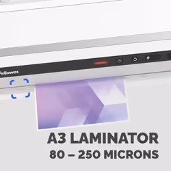 Fellowes A3 Laminator Machine Jupiter A3 Laminating Machine 80 to 250 Micron 10 A4 Laminating Pouch Starter Pack Included White - Additional view 5