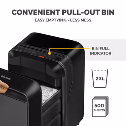 Fellowes LX Series Powershred LX210 paper shredder Black - Additional view 8