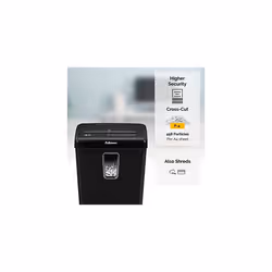 Fellowes Paper Shredder for Home Use - 6 Sheet Cross Cut Paper Shredder for Home and Personal Use - Home Shredder with 15 Litre Bin - Powershred FS-6C