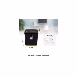 Fellowes Paper Shredder for Home Use - 6 Sheet Cross Cut Paper Shredder for Home and Personal Use - Home Shredder with 15 Litre Bin - Powershred FS-6C