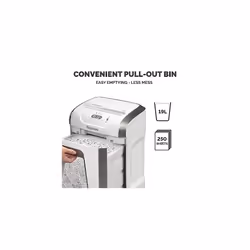 Fellowes Paper Shredder for Home Office Use - 12 Sheet Cross Cut Paper Shredder for Deskside Use - FS-12C Home Shredder with 19L Pull-out Bin