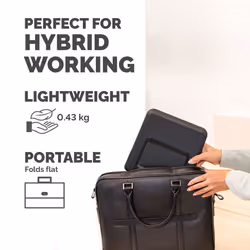 Fellowes Laptop Stand for Desk - Breyta Adjustable Laptop Riser for Home and Office - Portable Laptop Stand with 12 Height Adjustments - Max Laptop Size 14", Max Weight 4KG - Black - Additional view 5