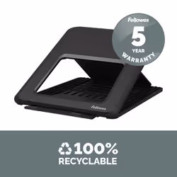 Fellowes Laptop Stand for Desk - Breyta Adjustable Laptop Riser for Home and Office - Portable Laptop Stand with 12 Height Adjustments - Max Laptop Size 14", Max Weight 4KG - Black - Additional view 7