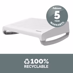 Fellowes Foot Rest Under Desk - Breyta Foot Support Ergonomic Foot Rest with Textured Surface - Foot Rest Stool for Office & Home - White - Additional view 8