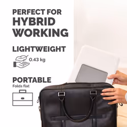 Fellowes Laptop Stand for Desk - Breyta Adjustable Laptop Riser for Home and Office - Portable Laptop Stand with 12 Height Adjustments - Max Laptop Size 14", Max Weight 4KG - White - Additional view 5
