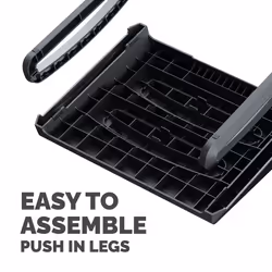 Fellowes Foot Rest Under Desk - Breyta Foot Support Ergonomic Foot Rest with Textured Surface - Foot Rest Stool for Office & Home - Black - Additional view 6