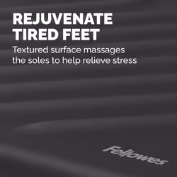 Fellowes Foot Rest Under Desk - Breyta Foot Support Ergonomic Foot Rest with Textured Surface - Foot Rest Stool for Office & Home - Black - Additional view 7