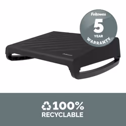 Fellowes Foot Rest Under Desk - Breyta Foot Support Ergonomic Foot Rest with Textured Surface - Foot Rest Stool for Office & Home - Black - Additional view 8