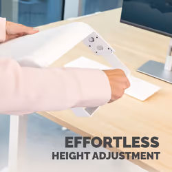 Fellowes Computer Monitor Stand with 3 Height Adjustments - Hana LT Monitor Riser - Ergonomic Adjustable Monitor Stand for Computers - Max Weight 22.6KG - White - Additional view 5