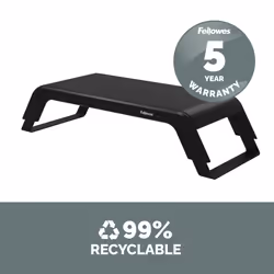 Fellowes Computer Monitor Stand with 3 Height Adjustments - Hana LT Monitor Riser - Ergonomic Adjustable Monitor Stand for Computers - Max Weight 22.6KG - Black - Additional view 8