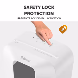Fellowes LX Series Paper Shredder LX70 11 Sheet Cross Cut Shredder with 18 Litre Bin High Security P4 White - Additional view 4