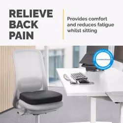 Fellowes Seat Cushion for Office Chair Breyta Comfort Seat Cushion with Coccyx Cut Out