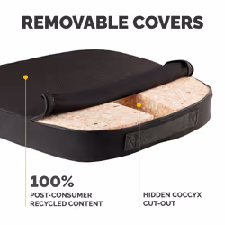 Fellowes Seat Cushion for Office Chair Breyta Comfort Seat Cushion with Coccyx Cut Out