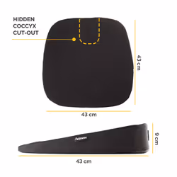 Fellowes Seat Cushion for Office Chair Breyta Wedge Seat Cushion with Coccyx Cut Out - Additional view 4