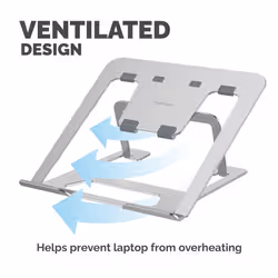 Fellowes Laptop Riser Alumia Portable Laptop Stand Max Size 15 inch Max Weight 5kg Silver - Additional view 6