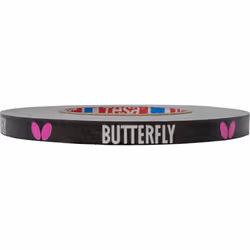Butterfly Side Tape Black/Magenta - 12mm Width - Side Tape to Protect The Edges of Your Table Tennis/Ping Pong Paddles - Available in 1m (2 Rackets)
