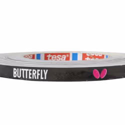 Butterfly Side Tape - 9 mm Width - Black and Magenta - Side Tape to Protect The Edges of Your Table Tennis/Ping Pong Paddles - Available in 1m (2 Rack