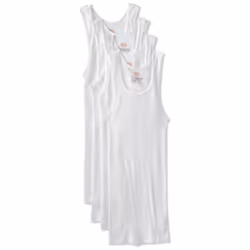 Hanes Men's 4-Pack FreshIQ Tanks  White  Small