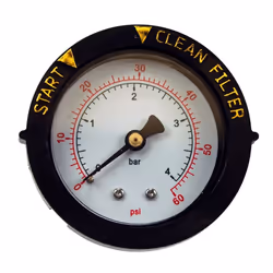 Pentair 190059 Rear Mount Pressure Gauge Replacement Pool/Spa Valve an