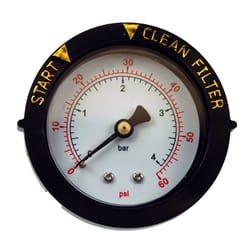 Pentair 190059 Rear Mount Pressure Gauge Replacement Pool/Spa Valve an