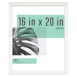 MCS Studio Gallery 16x20 Poster Frame White Woodgrain Vertical & Horizontal Wall Hanging Large Picture Frame for Photos Posters & Art Prints (1-Pack)