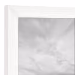 MCS Studio Gallery 16x20 Poster Frame White Woodgrain Vertical & Horizontal Wall Hanging Large Picture Frame for Photos Posters & Art Prints (1-Pack)