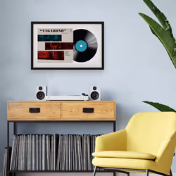 MCS Double Groove Record Album Frame  Black  16.5 x 25 in