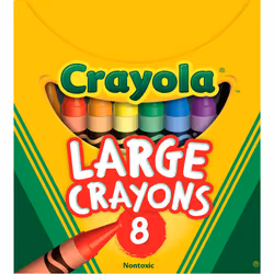Crayola Large Crayons - Assorted (8 Count) Giant Crayons for Kids & Toddlers Ages 2+