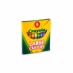 Crayola Large Crayons - Assorted (8 Count)  Giant Crayons for Kids & Toddlers  Ages 2+
