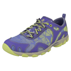 ) Ladies Merrell Trainers Hurricane Lace - UK 4, Light Purple/Yellow (Purple