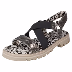 Ladies Caterpillar Open Toe Casual Sandals Ismay - Silver, UK 4