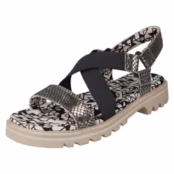 Ladies Caterpillar Open Toe Casual Sandals Ismay - Silver, UK 5