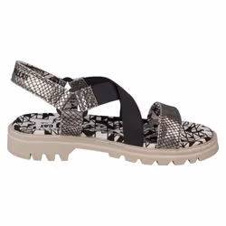 Ladies Caterpillar Open Toe Casual Sandals Ismay - Silver, UK 5