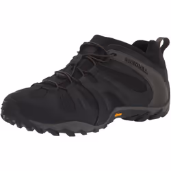 Merrell Mens CHAM 8 Stretch Hiking Shoe  Black 10
