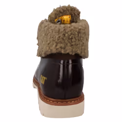 ) Ladies Caterpillar Ankle Boots Hub Fur - UK 3, Chocolate (Brown
