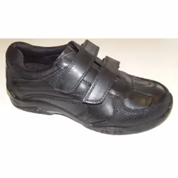 Hush Puppies Boys Jezza School Shoes Black F Fitting - UK 13.5