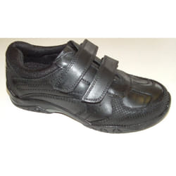 Hush Puppies Boys Jezza School Shoes Black F Fitting - UK 1