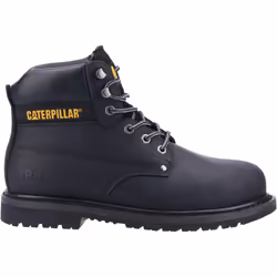 ) Caterpillar Powerplant S3 Nubuck Black Safety Boots - Black, 12 (Adults'