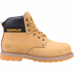) Caterpillar Powerplant S3 Nubuck Honey Safety Boots - Gold, 11 (Adults'