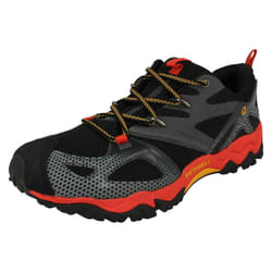 ) Mens Merrell Performance Trainers Grassbow Rider - UK 11, Black/Red (Black