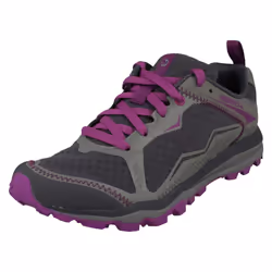 ) Ladies Merrell Lace Up Trainers All Out Crush Light - UK 4, Grey/Purple (Grey