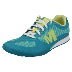Ladies Merrell Lace Up Trainers Civet - Blue, UK 3.5