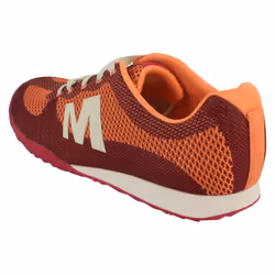 Ladies Merrell Lace Up Trainers Civet - Red, UK 4